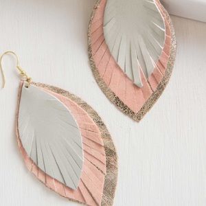🌞Noonday Collection Feathered Fringe Earrings